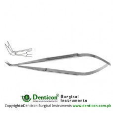 Micro Vascular Scissors Delicate Blades - Angled 60° Stainless Steel, 16.5 cm - 6 1/2"